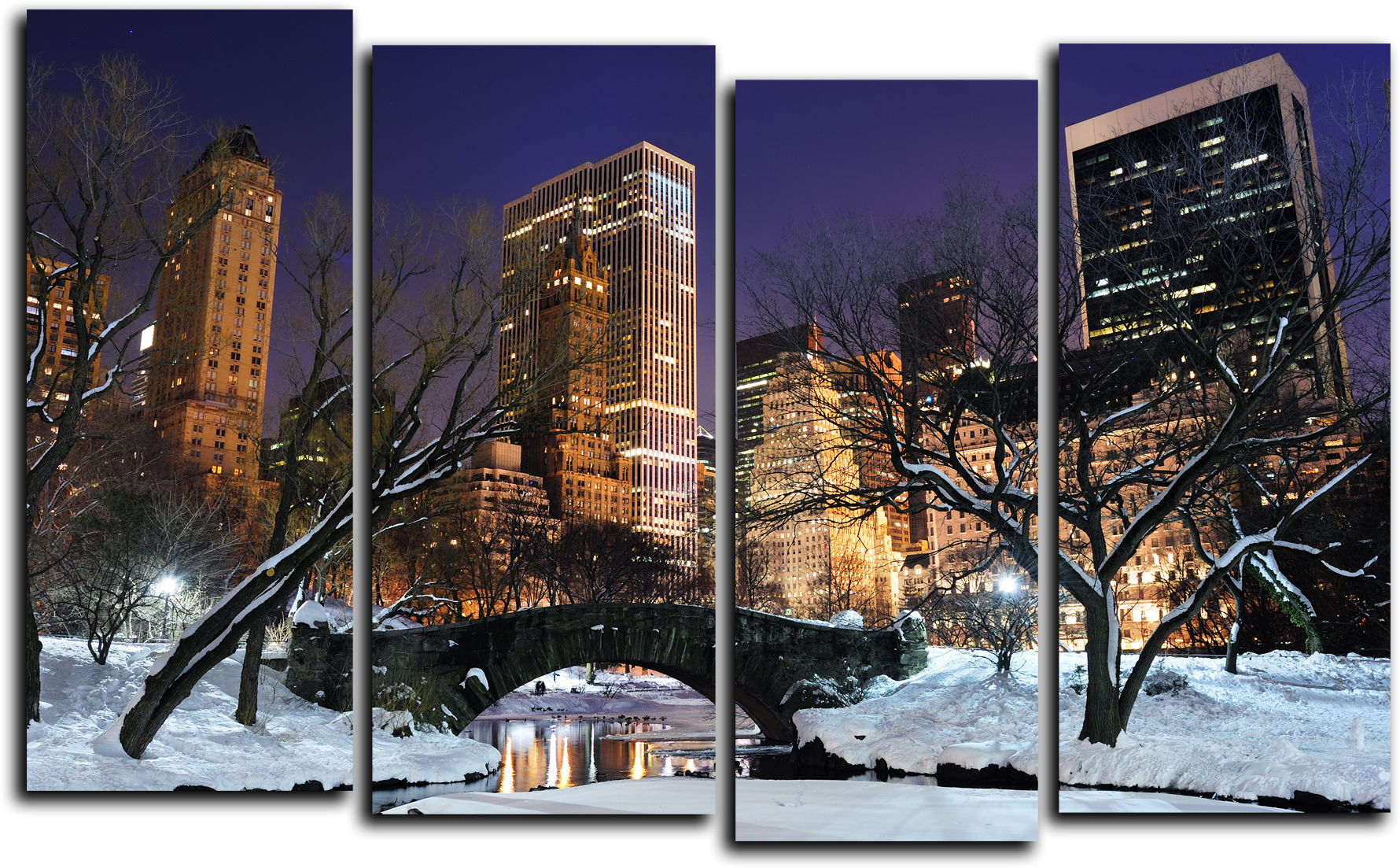 Города Модульная картина "Морозы в Нью-Йорке" М551.png