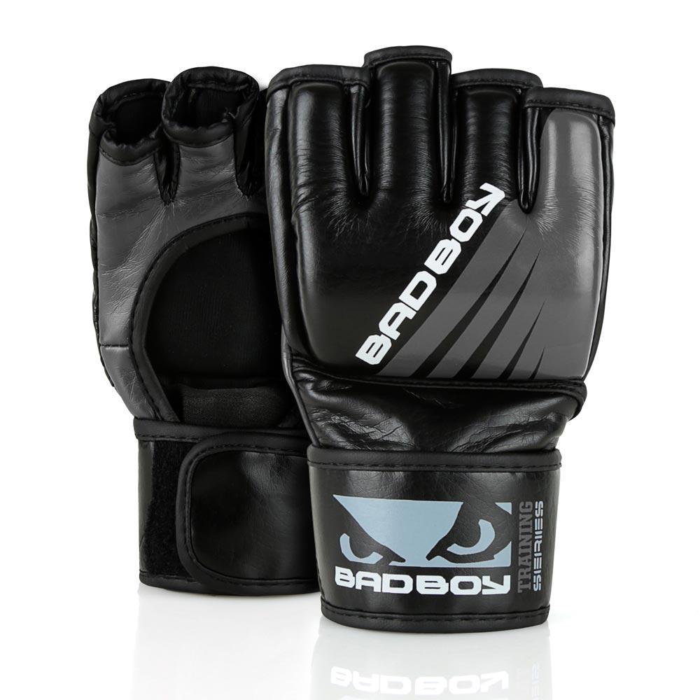 ММА перчатки Перчатки для ММА Bad Boy Training Series Impact Without Thumb Black/Grey 1.jpg