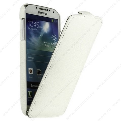 Чехол-флип Melkco для Samsung Galaxy S4 i9500/ i9505 Leather Case Jacka Type (White LC)