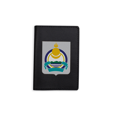 Обложка на паспорт "Герб Бурятии", черная