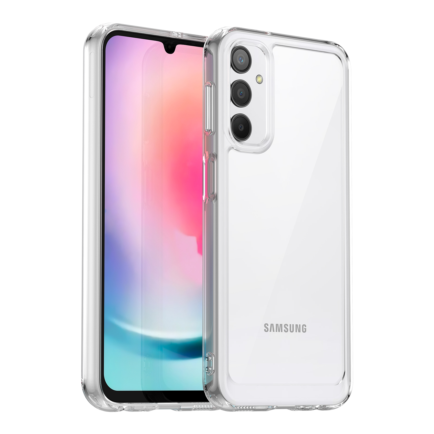 ✓ Усиленный защитный чехол прозрачный для Samsung Galaxy A24 4G, мягкий  отклик кнопок - купить по отличной цене 🤑 в интернет магазине caseport в  Москве и СПб