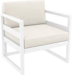 Кресло пластиковое Siesta Contract Mykonos, белый, бежевый