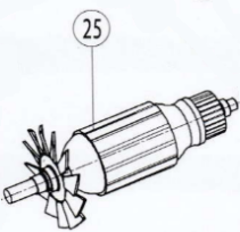 Запчасть №25 для Ken 6110B - Ротор