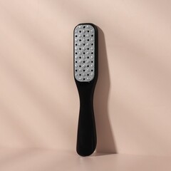 Тёрка для ног, 2 в 1, лазерная/наждачная, 18 см, цвет чёрный 1432074