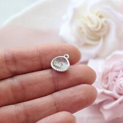 Подвеска Ракушка 13*12 мм, родий П058