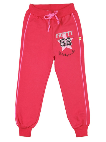24-2015-1 брюки спортивные детские, розовые