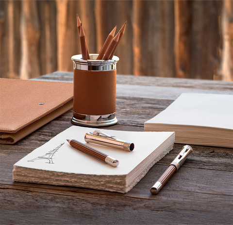 Превосходный карандаш Graf von Faber-Castell Perfect Pencil Magnum Brown