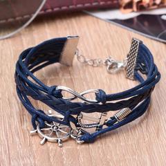 Купить Браслет Якорь и штурвал в Магазине тельняшек