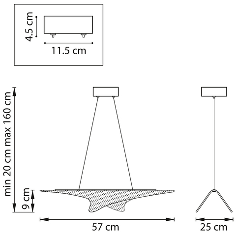 Подвесной светодиодный светильник Lightstar Varese 731303