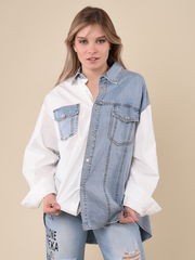 Рубашка женская джинсовая