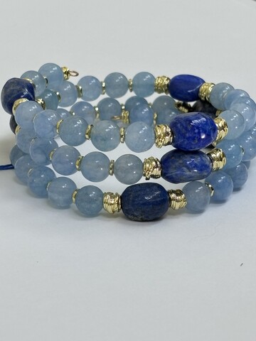 Аквамарин (браслет из натуральных камней)