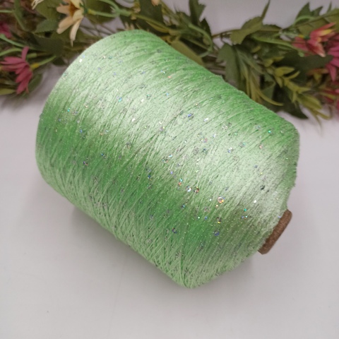 Пайетки на полиамиде 025 салатовый, галографическая пайетка