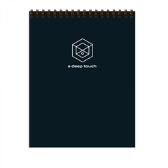 
          Блокнот А6, гребень, Alingar, мелованный картон Soft touch, 48 л., клетка, "A deep touch", ассорти