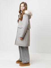 куртка  для девочки  ВК 38124/н/2 ГР