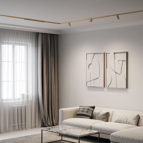 Магнитный трековый светильник Elektrostandard Line Magnetic 85525/01 10W 4000K латунь