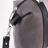 Сумка Саломея 127 мульти итальянский серо-черный