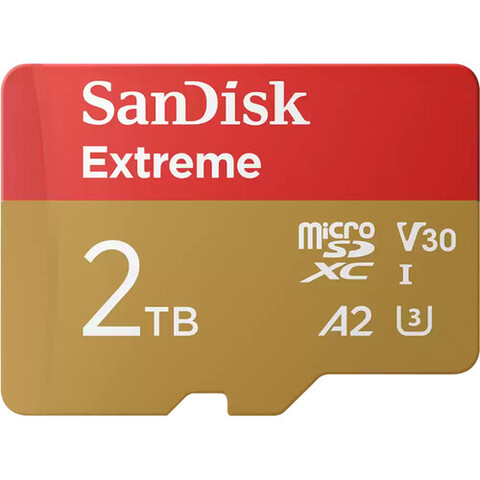 Карта памяти SanDisk 2TB Extreme UHS-I microSDXC 240MB/s + SD Adapter U3 A2 C10 V30