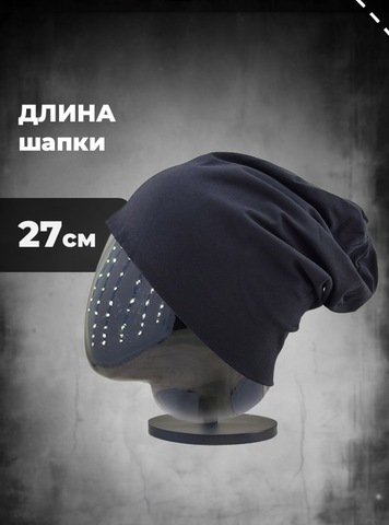 Картинка шапка-бини Skully Wear DDM-331 Black-Plush - 3