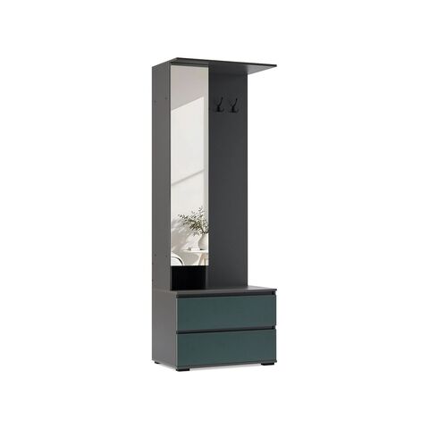 Прихожая Норд ЦС (Изумрудный (КРОМКА ГРАФИТ), Графит)