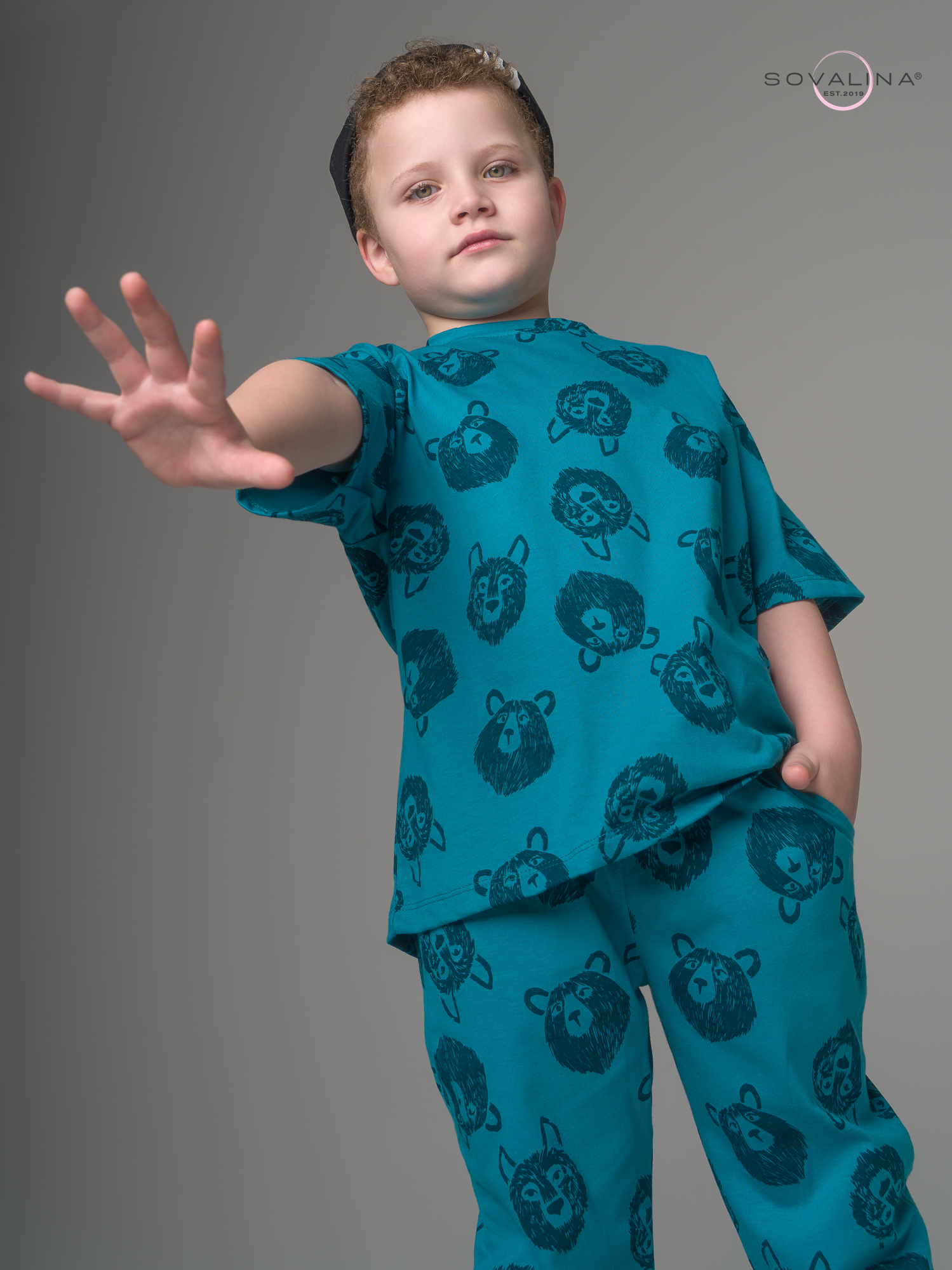 Костюм Daily men волки зеленый