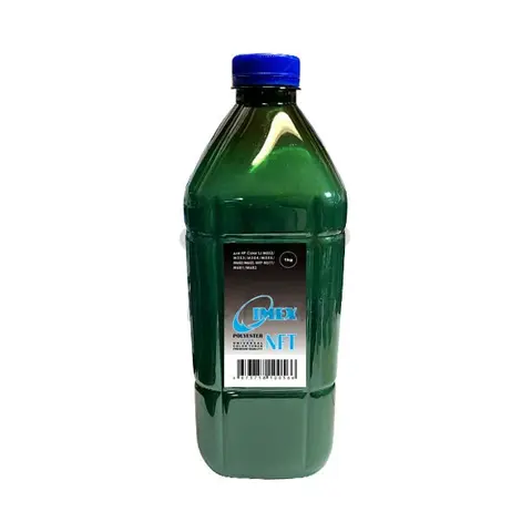 Тонер IMEX Универсал тип NFT для HP Color LJ M552, M553, M554, M555, M652, M653, MFP M577, M681/M682- 1кг, голубой, Polyester Green Line