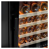 Винный шкаф MEYVEL MV99PRO-KBT2 265 л 595х700х1200 мм черный