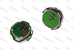 Кнопка (кнопочный модуль) RT42 RUS "6 Этаж", круглая, красная подсветка, Брайль.