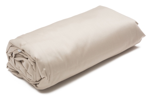 Простыня на резинке 200x200 Blanc des Vosges Fitted sheet chanvre бежевая