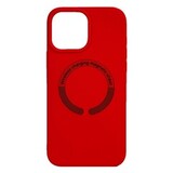 Силиконовый чехол Silicon Case с MagSafe для iPhone 14 (Красный)
