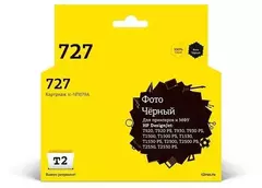 Картридж T2 IC-HF9J79A№ 727 для HP Designjet T920/T930/T1500/T1530/T2500/T2530, черный фото, с чипом