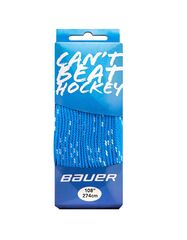 Шнурки Bauer HOCKEY FIGHTS BACK Blue (Без пропитки)