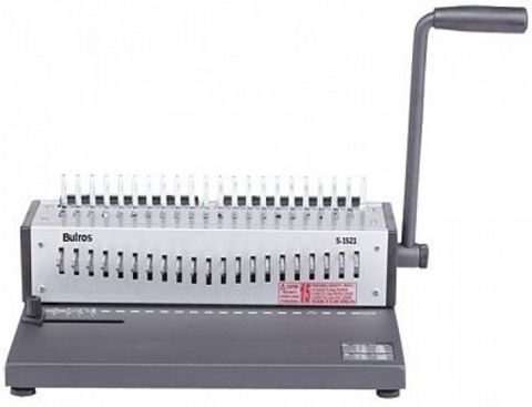 Bulros S1521 - переплетчик на пластиковую пружину. Длина переплета - 297мм, перфорация - 15 листов, толщина переплета до 350 листов.