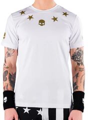 Футболка теннисная Hydrogen Star Tech Tee Man - white/gold