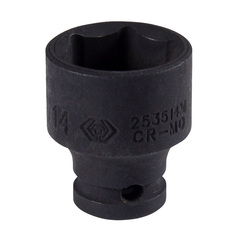 KING TONY (253514M) Головка торцевая ударная шестигранная 1/4", 14 мм