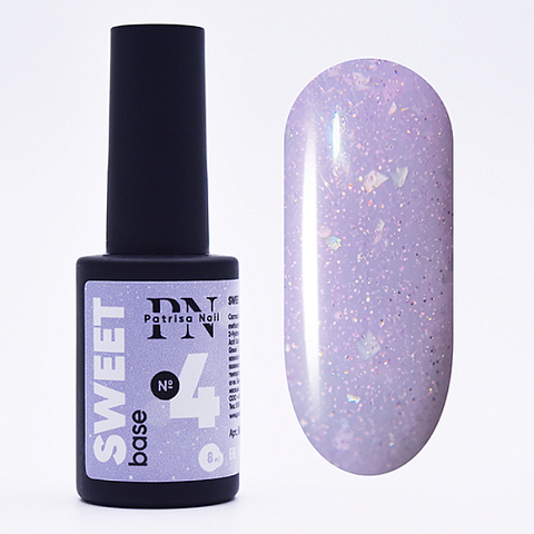 Patrisa Nail, Каучуковая база светоотражающая Sweet Base №4 8 мл