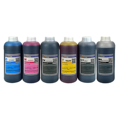 Набор чернил DCTec DC6-T1700 (HP T1700, T1700dr, T1600, T1600dr, T2600, T2600dr, T7100, T7200) 6x1000мл (Матовый черный пигмент, и остальные водные)