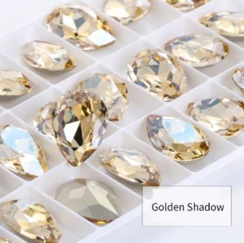 Кристалл премиум, цвет Golden Shadow, размер 10х14 мм