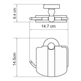 Aland K-8525 Держатель туалетной бумаги с крышкой