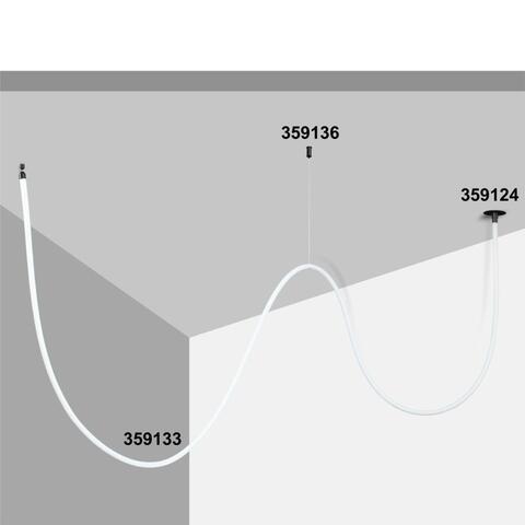 359136 KONST NT23 000 черный Подвесной комплект с 2-х метровым тросом IP20 RAMO