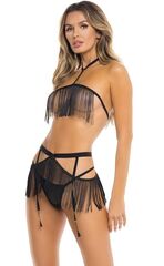 Игривый комплект с бахромой Rassel Tassle 3-piece Set - 