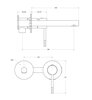 Cezares RELAX-BLI2-2-01-W0 RELAX-BLI2-2-01-W0 Смеситель для раковины встраиваемый с внутренней частью, без донного клапана, хром