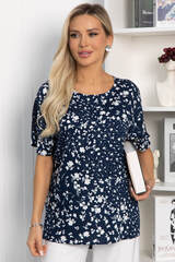 Блуза Маргоша (синяя) Б13814-16М LT Collection