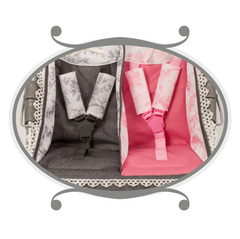 DeCuevas Трехколесная коляска-трость для кукол-двойни 