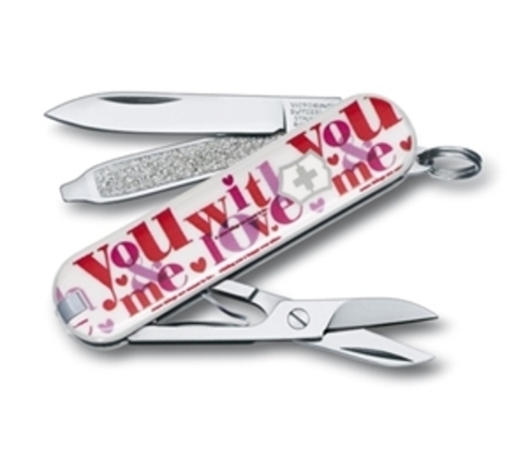 Нож-брелок Victorinox Classic LE 2011, 58 mm, Loving You (0.6223.L1108)