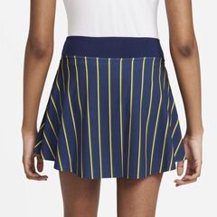 Юбка теннисная Nike Dri-Fit Club Skirt Regular Stripe Tennis Heritage W - binary blue