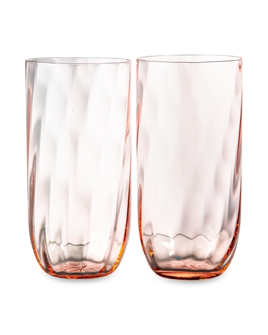 Набор стаканов для воды 2шт 300мл Anna Von Lipa Водоворот розовый