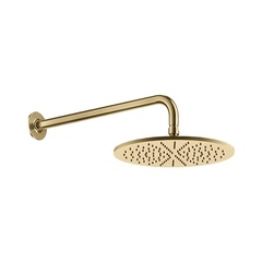 Gessi INCISO 58248#727 Душевая головка для настенного крепления, поворотная, с защитой от известкового налёта Brass Brushed PVD фото