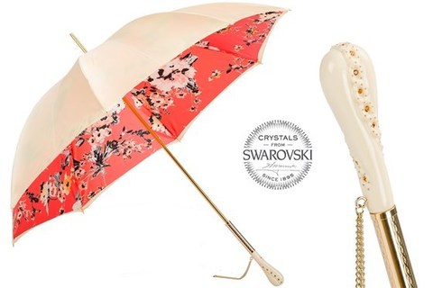 Зонт-трость Pasotti Flowered Vintage Umbrella, Double Cloth, Италия.