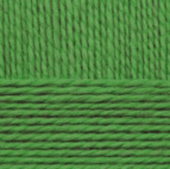 Пряжа "Подмосковная", 50% шерсть, 50% акрил, 100гр-250м, ковыль (яр. зеленый)