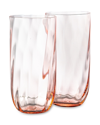 Набор стаканов для воды 2шт 300мл Anna Von Lipa Водоворот розовый